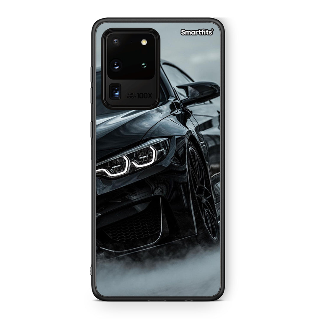 Samsung S20 Ultra Black BMW θήκη από τη Smartfits με σχέδιο στο πίσω μέρος και μαύρο περίβλημα | Smartphone case with colorful back and black bezels by Smartfits