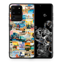 Thumbnail for Θήκη Samsung S20 Ultra Live To Travel από τη Smartfits με σχέδιο στο πίσω μέρος και μαύρο περίβλημα | Samsung S20 Ultra Live To Travel case with colorful back and black bezels