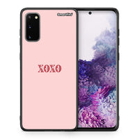 Thumbnail for Θήκη Samsung S20 XOXO Love από τη Smartfits με σχέδιο στο πίσω μέρος και μαύρο περίβλημα | Samsung S20 XOXO Love case with colorful back and black bezels
