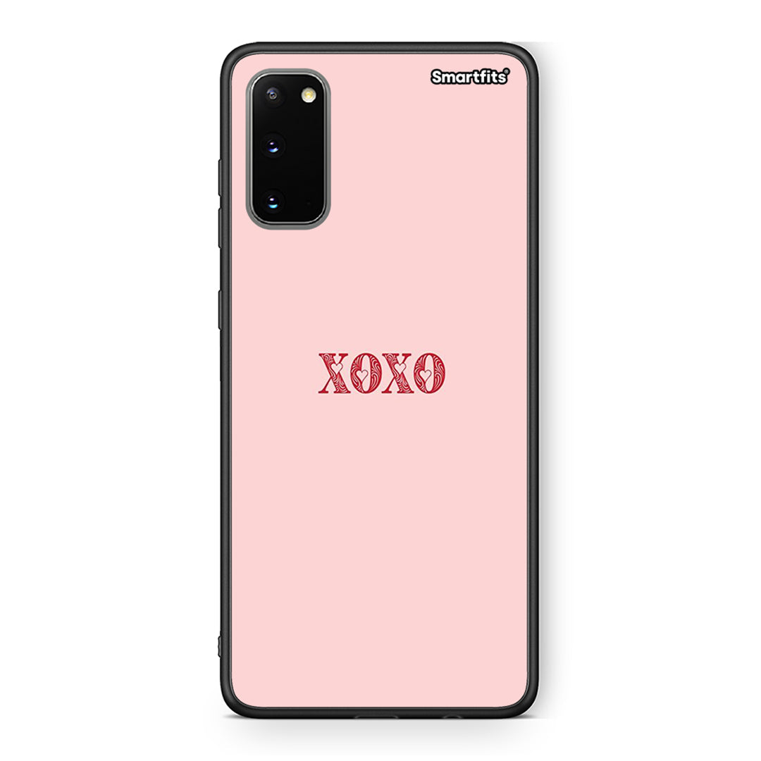 Samsung S20 XOXO Love θήκη από τη Smartfits με σχέδιο στο πίσω μέρος και μαύρο περίβλημα | Smartphone case with colorful back and black bezels by Smartfits