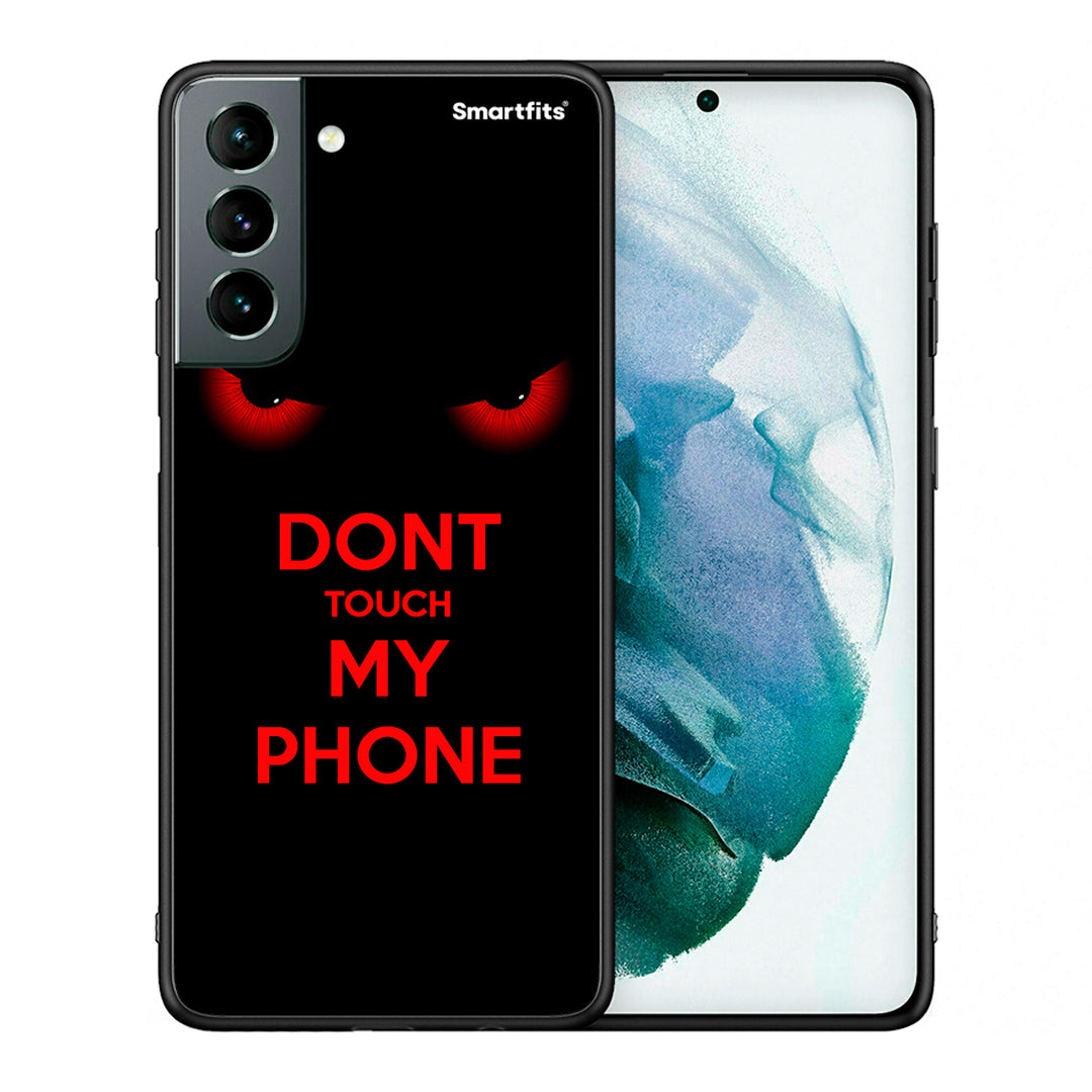 Θήκη Samsung S21 Touch My Phone από τη Smartfits με σχέδιο στο πίσω μέρος και μαύρο περίβλημα | Samsung S21 Touch My Phone case with colorful back and black bezels