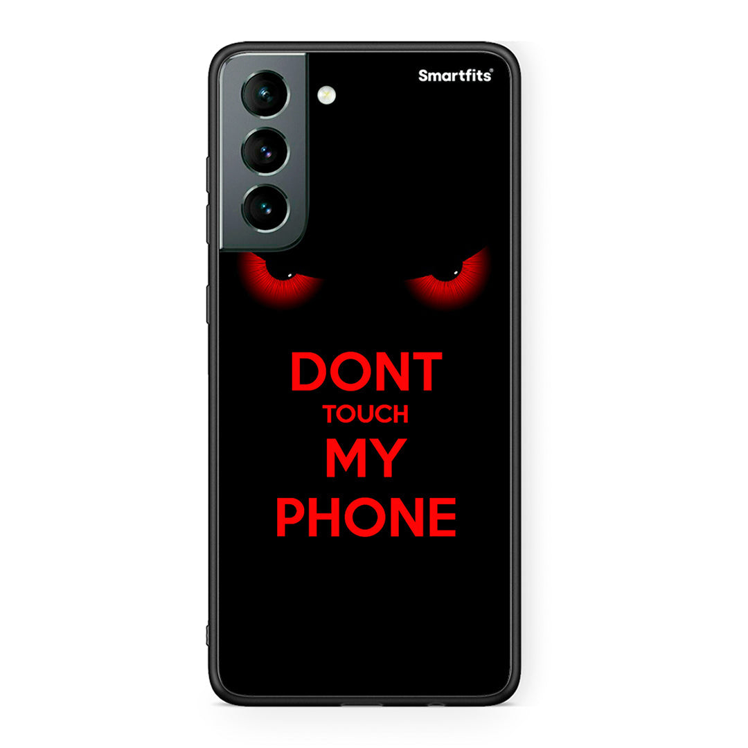 Samsung S21 Touch My Phone Θήκη από τη Smartfits με σχέδιο στο πίσω μέρος και μαύρο περίβλημα | Smartphone case with colorful back and black bezels by Smartfits