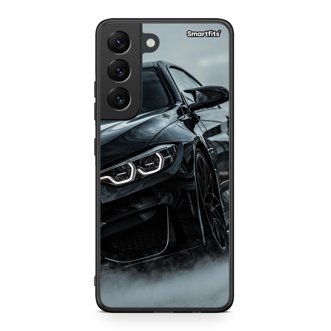Samsung S22 Black BMW θήκη από τη Smartfits με σχέδιο στο πίσω μέρος και μαύρο περίβλημα | Smartphone case with colorful back and black bezels by Smartfits