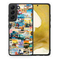 Thumbnail for Θήκη Samsung S22 Live To Travel από τη Smartfits με σχέδιο στο πίσω μέρος και μαύρο περίβλημα | Samsung S22 Live To Travel case with colorful back and black bezels
