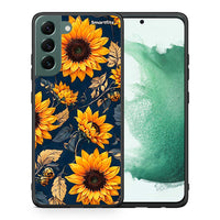 Thumbnail for Θήκη Samsung S22 Plus Autumn Sunflowers από τη Smartfits με σχέδιο στο πίσω μέρος και μαύρο περίβλημα | Samsung S22 Plus Autumn Sunflowers case with colorful back and black bezels