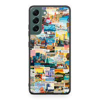 Thumbnail for Samsung S22 Plus Live To Travel θήκη από τη Smartfits με σχέδιο στο πίσω μέρος και μαύρο περίβλημα | Smartphone case with colorful back and black bezels by Smartfits