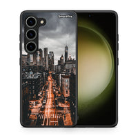 Thumbnail for Θήκη Samsung Galaxy S23 City Lights από τη Smartfits με σχέδιο στο πίσω μέρος και μαύρο περίβλημα | Samsung Galaxy S23 City Lights Case with Colorful Back and Black Bezels