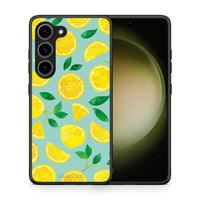 Thumbnail for Θήκη Samsung Galaxy S23 Lemons από τη Smartfits με σχέδιο στο πίσω μέρος και μαύρο περίβλημα | Samsung Galaxy S23 Lemons Case with Colorful Back and Black Bezels