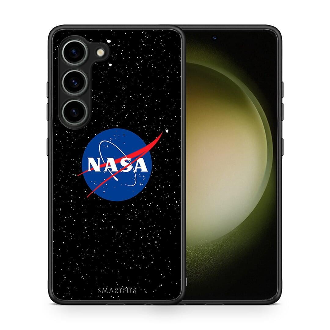 Θήκη Samsung Galaxy S23 PopArt NASA από τη Smartfits με σχέδιο στο πίσω μέρος και μαύρο περίβλημα | Samsung Galaxy S23 PopArt NASA Case with Colorful Back and Black Bezels