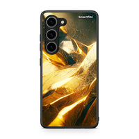 Thumbnail for Θήκη Samsung Galaxy S23 Real Gold από τη Smartfits με σχέδιο στο πίσω μέρος και μαύρο περίβλημα | Samsung Galaxy S23 Real Gold Case with Colorful Back and Black Bezels