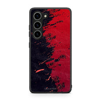 Thumbnail for Θήκη Samsung Galaxy S23 Red Paint από τη Smartfits με σχέδιο στο πίσω μέρος και μαύρο περίβλημα | Samsung Galaxy S23 Red Paint Case with Colorful Back and Black Bezels
