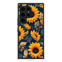 Thumbnail for Θήκη Samsung Galaxy S23 Ultra Autumn Sunflowers από τη Smartfits με σχέδιο στο πίσω μέρος και μαύρο περίβλημα | Samsung Galaxy S23 Ultra Autumn Sunflowers Case with Colorful Back and Black Bezels