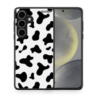 Thumbnail for Θήκη Samsung Galaxy S24 Cow Print από τη Smartfits με σχέδιο στο πίσω μέρος και μαύρο περίβλημα | Samsung Galaxy S24 Cow Print case with colorful back and black bezels