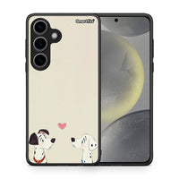 Thumbnail for Θήκη Samsung Galaxy S24 Dalmatians Love από τη Smartfits με σχέδιο στο πίσω μέρος και μαύρο περίβλημα | Samsung Galaxy S24 Dalmatians Love case with colorful back and black bezels