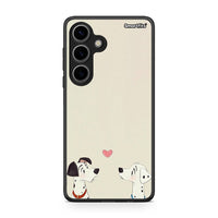 Thumbnail for Samsung Galaxy S24 Dalmatians Love θήκη από τη Smartfits με σχέδιο στο πίσω μέρος και μαύρο περίβλημα | Smartphone case with colorful back and black bezels by Smartfits