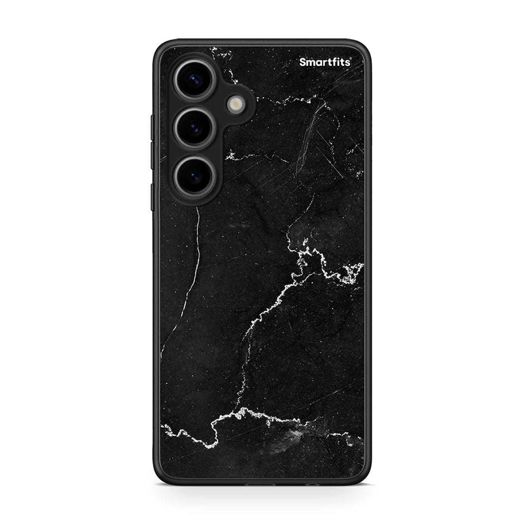 Samsung Galaxy S24 Marble Black θήκη από τη Smartfits με σχέδιο στο πίσω μέρος και μαύρο περίβλημα | Smartphone case with colorful back and black bezels by Smartfits