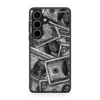 Thumbnail for Samsung Galaxy S24 Money Dollars θήκη από τη Smartfits με σχέδιο στο πίσω μέρος και μαύρο περίβλημα | Smartphone case with colorful back and black bezels by Smartfits