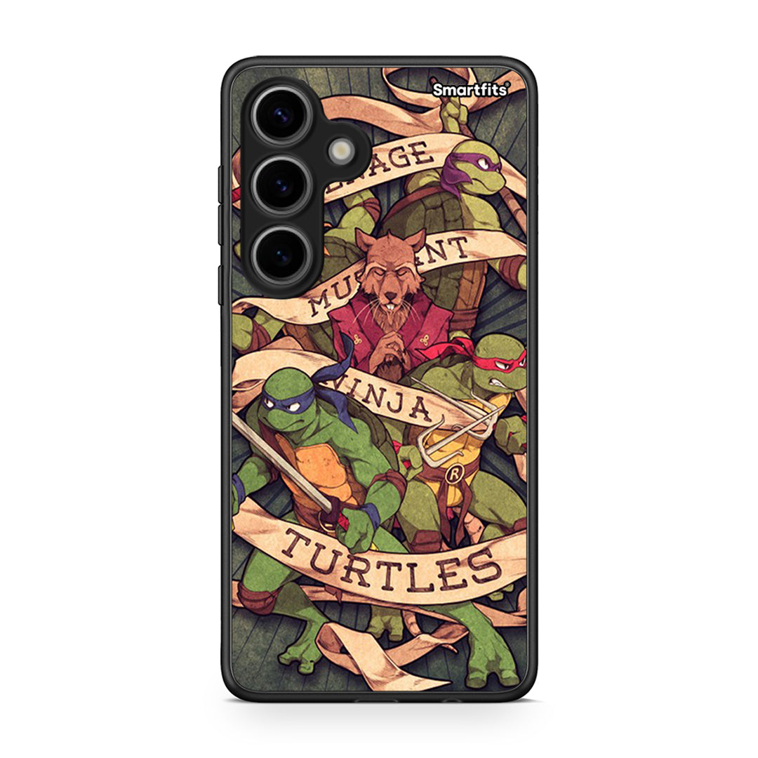 Samsung Galaxy S24 Ninja Turtles θήκη από τη Smartfits με σχέδιο στο πίσω μέρος και μαύρο περίβλημα | Smartphone case with colorful back and black bezels by Smartfits
