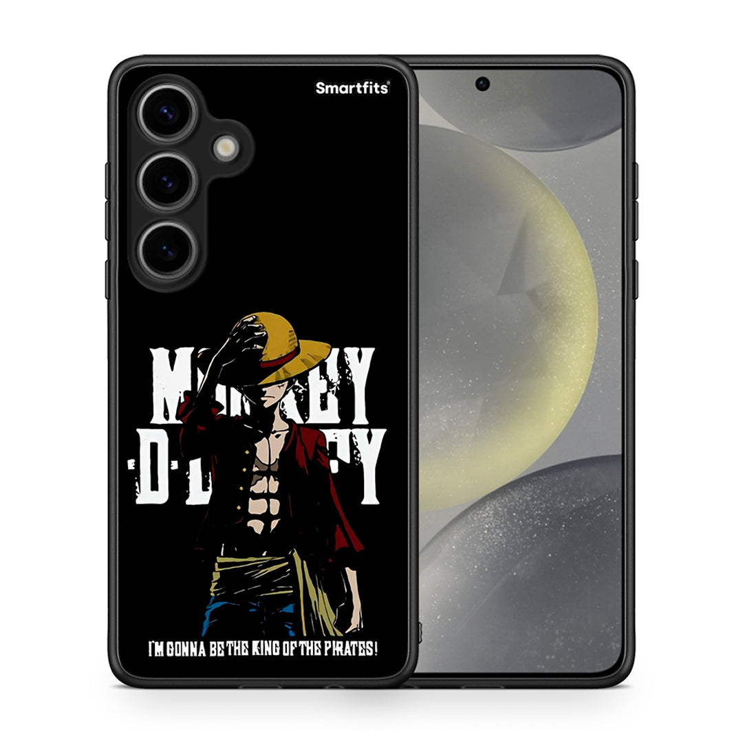 Θήκη Samsung Galaxy S24 Pirate King από τη Smartfits με σχέδιο στο πίσω μέρος και μαύρο περίβλημα | Samsung Galaxy S24 Pirate King case with colorful back and black bezels