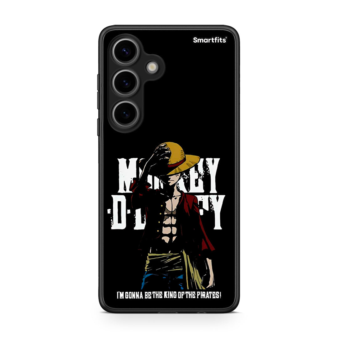 Samsung Galaxy S24 Pirate King θήκη από τη Smartfits με σχέδιο στο πίσω μέρος και μαύρο περίβλημα | Smartphone case with colorful back and black bezels by Smartfits