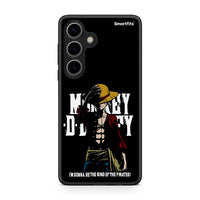 Thumbnail for Samsung Galaxy S24 Pirate King θήκη από τη Smartfits με σχέδιο στο πίσω μέρος και μαύρο περίβλημα | Smartphone case with colorful back and black bezels by Smartfits