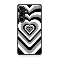 Thumbnail for Samsung Galaxy S24 Plus Black Hearts θήκη από τη Smartfits με σχέδιο στο πίσω μέρος και μαύρο περίβλημα | Smartphone case with colorful back and black bezels by Smartfits