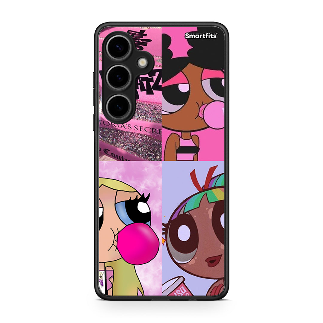 Samsung Galaxy S24 Plus Bubble Girls Θήκη Αγίου Βαλεντίνου από τη Smartfits με σχέδιο στο πίσω μέρος και μαύρο περίβλημα | Smartphone case with colorful back and black bezels by Smartfits