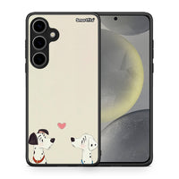 Thumbnail for Θήκη Samsung Galaxy S24 Plus Dalmatians Love από τη Smartfits με σχέδιο στο πίσω μέρος και μαύρο περίβλημα | Samsung Galaxy S24 Plus Dalmatians Love case with colorful back and black bezels