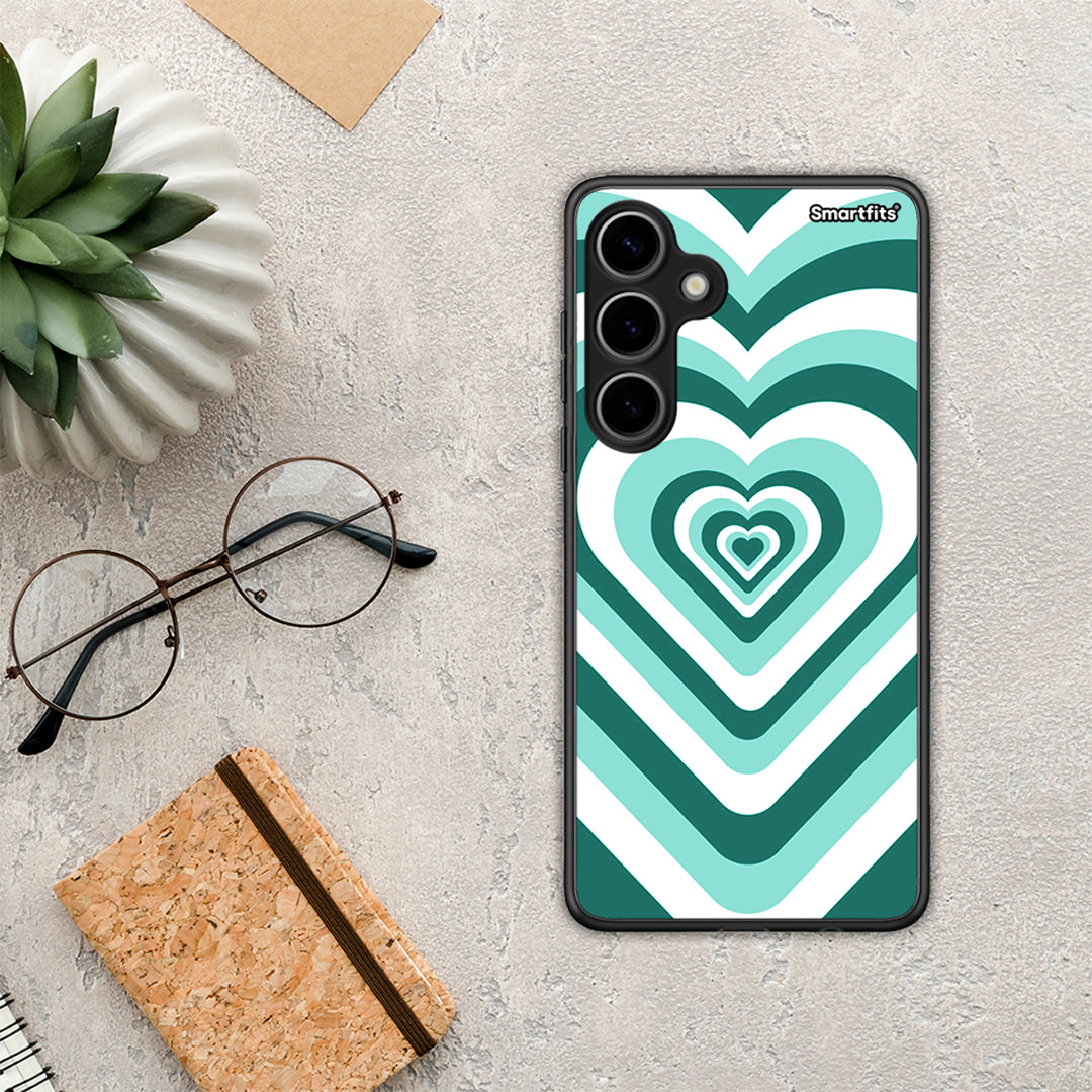 Green Hearts - Samsung Galaxy S24 Plus θήκη