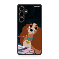 Thumbnail for Samsung Galaxy S24 Plus Lady And Tramp 2 Θήκη Αγίου Βαλεντίνου από τη Smartfits με σχέδιο στο πίσω μέρος και μαύρο περίβλημα | Smartphone case with colorful back and black bezels by Smartfits