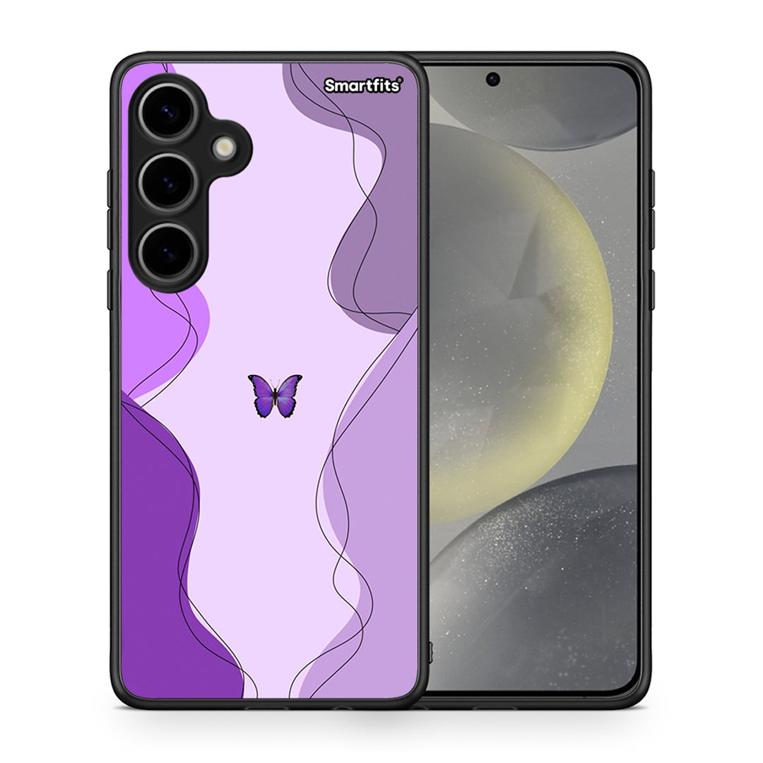 Purple Mariposa - Samsung Galaxy S24 Plus θήκη