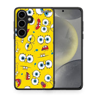 Thumbnail for Θήκη Samsung Galaxy S24 Sponge PopArt από τη Smartfits με σχέδιο στο πίσω μέρος και μαύρο περίβλημα | Samsung Galaxy S24 Sponge PopArt case with colorful back and black bezels