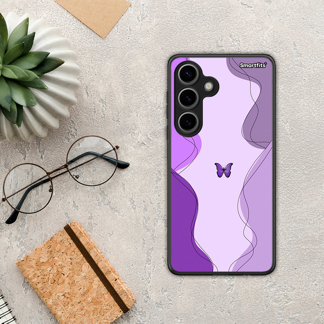 Purple Mariposa - Samsung Galaxy S24 θήκη