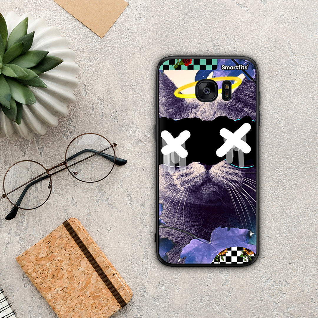 Cat Collage - Samsung Galaxy S7 Edge θήκη