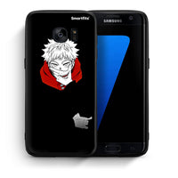Thumbnail for Θήκη Samsung S7 Edge Itadori Anime από τη Smartfits με σχέδιο στο πίσω μέρος και μαύρο περίβλημα | Samsung S7 Edge Itadori Anime case with colorful back and black bezels