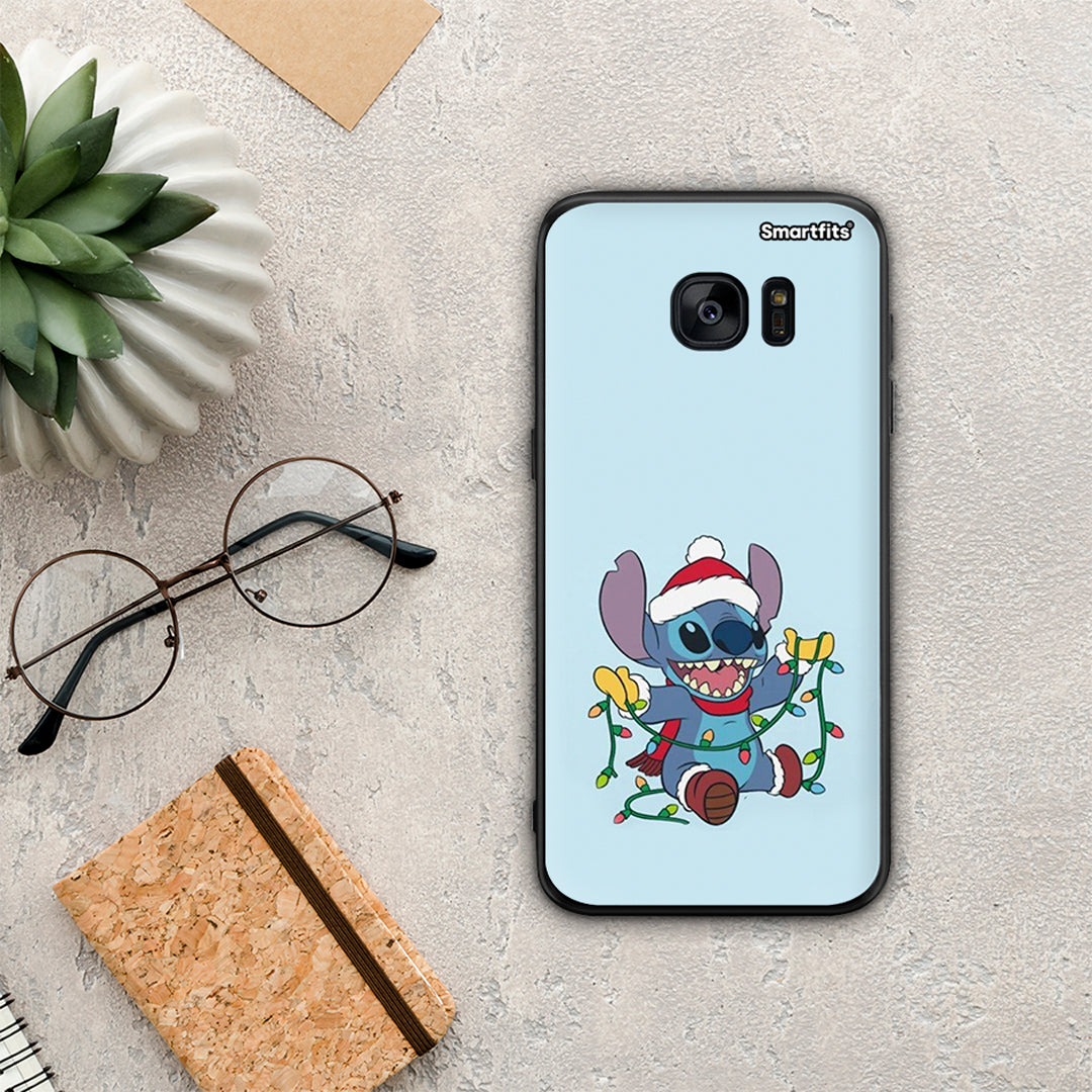 Santa Stich - Samsung Galaxy S7 Edge θήκη