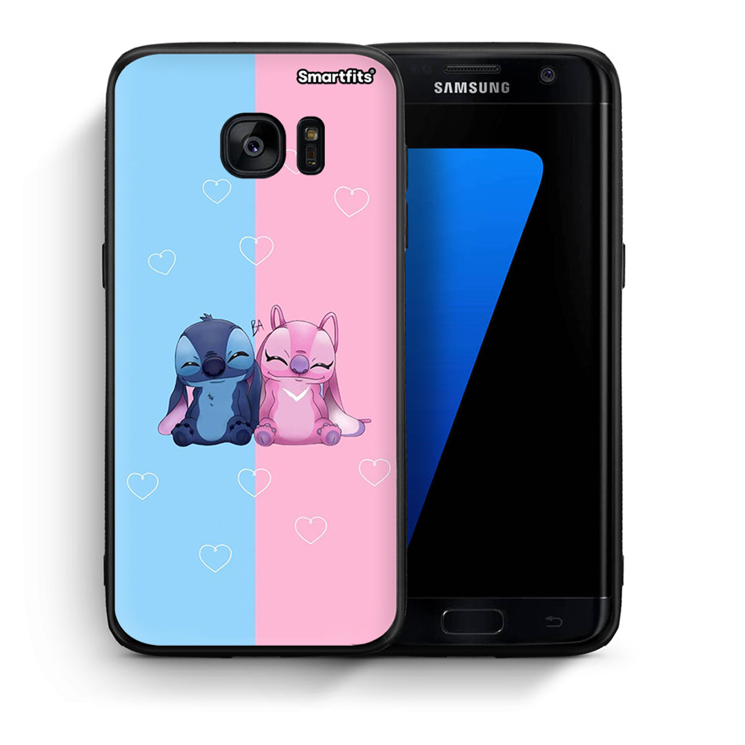 Θήκη Samsung S7 Edge Stitch And Angel από τη Smartfits με σχέδιο στο πίσω μέρος και μαύρο περίβλημα | Samsung S7 Edge Stitch And Angel case with colorful back and black bezels