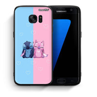 Thumbnail for Θήκη Samsung S7 Edge Stitch And Angel από τη Smartfits με σχέδιο στο πίσω μέρος και μαύρο περίβλημα | Samsung S7 Edge Stitch And Angel case with colorful back and black bezels