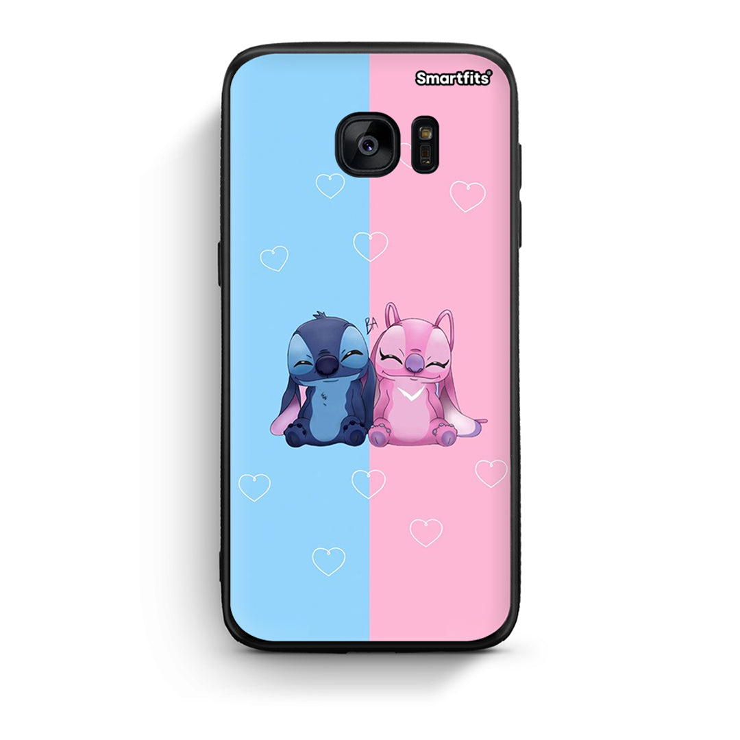 samsung s7 Stitch And Angel θήκη από τη Smartfits με σχέδιο στο πίσω μέρος και μαύρο περίβλημα | Smartphone case with colorful back and black bezels by Smartfits