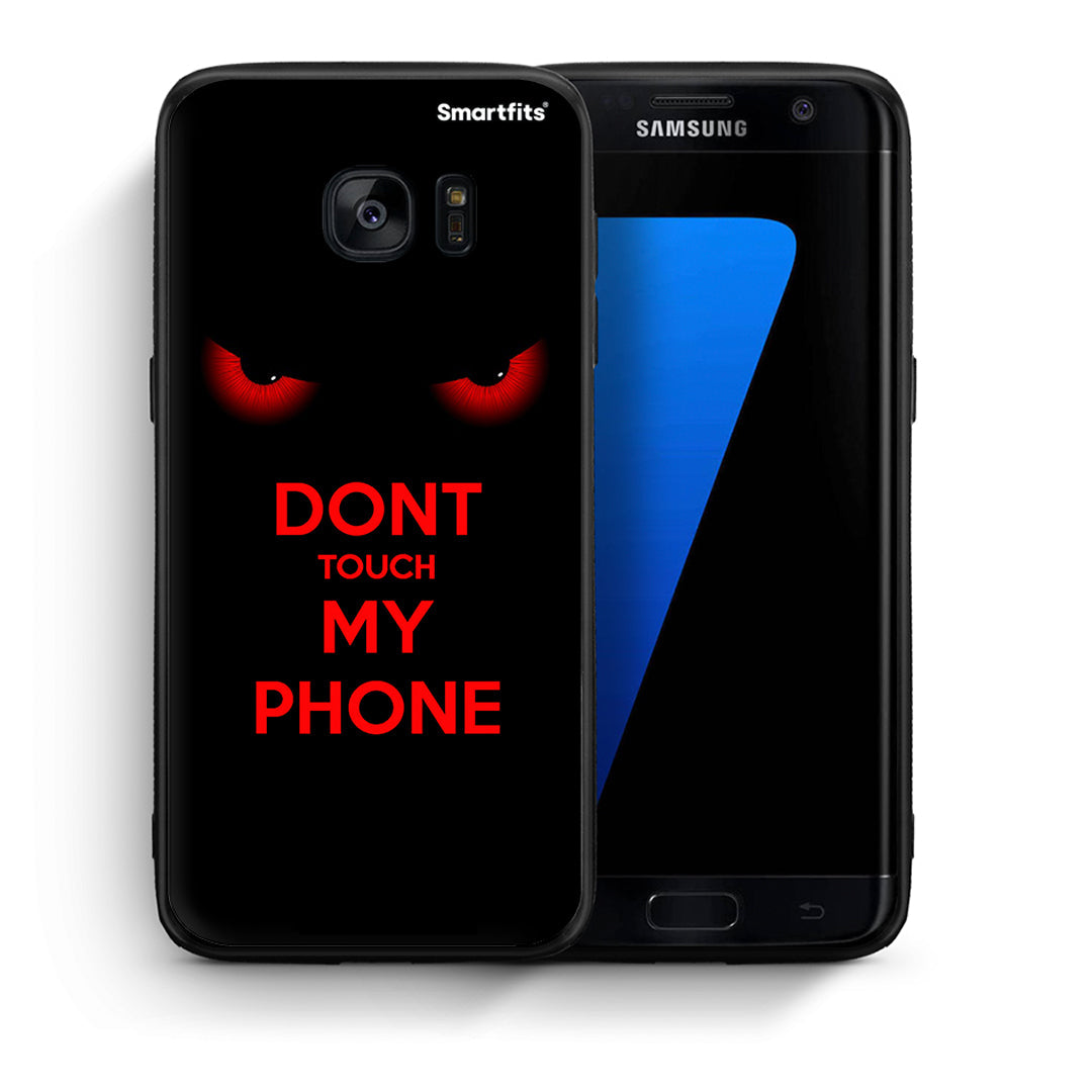 Θήκη Samsung S7 Edge Touch My Phone από τη Smartfits με σχέδιο στο πίσω μέρος και μαύρο περίβλημα | Samsung S7 Edge Touch My Phone case with colorful back and black bezels