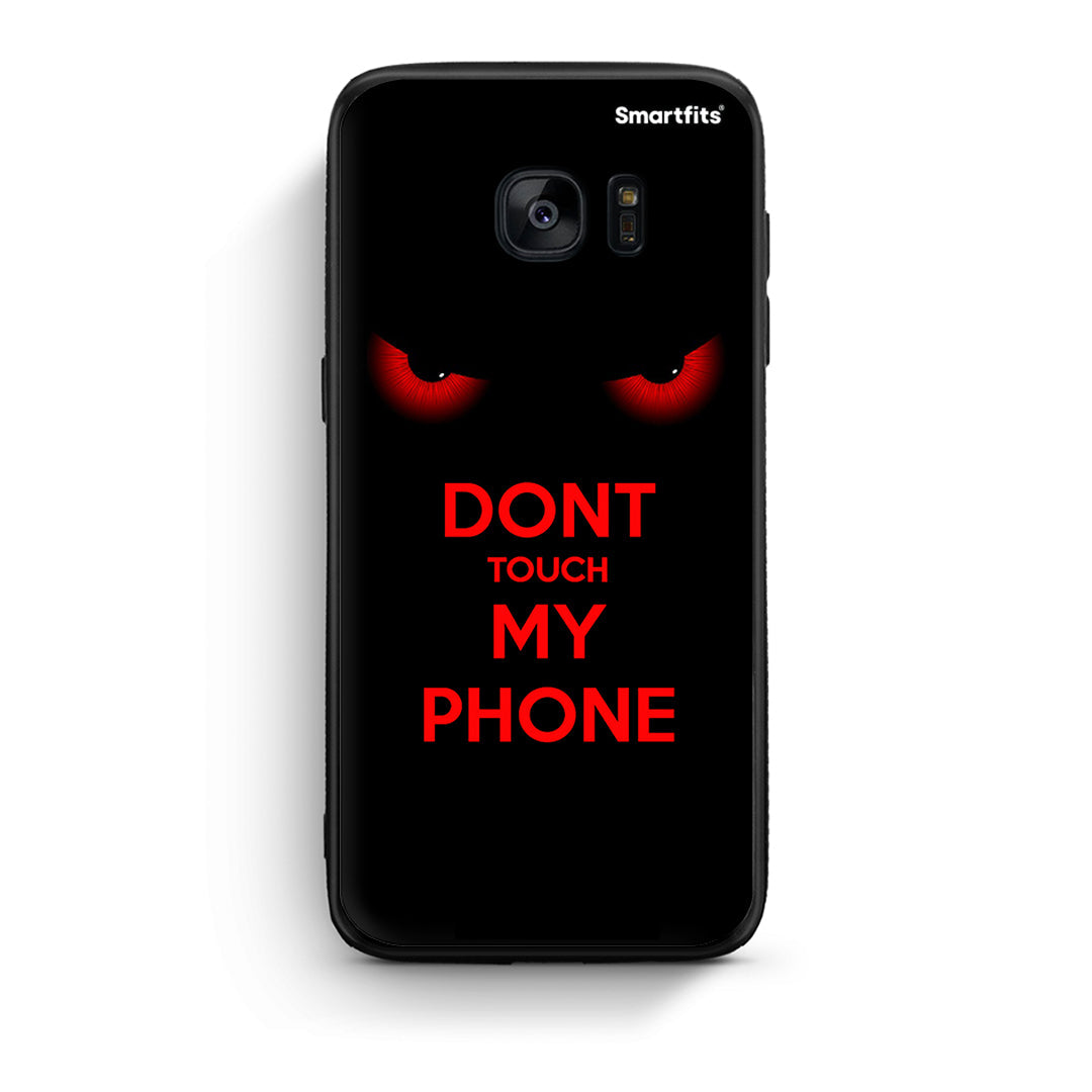 samsung s7 edge Touch My Phone Θήκη από τη Smartfits με σχέδιο στο πίσω μέρος και μαύρο περίβλημα | Smartphone case with colorful back and black bezels by Smartfits