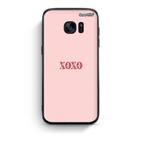 Thumbnail for samsung s7 edge XOXO Love θήκη από τη Smartfits με σχέδιο στο πίσω μέρος και μαύρο περίβλημα | Smartphone case with colorful back and black bezels by Smartfits