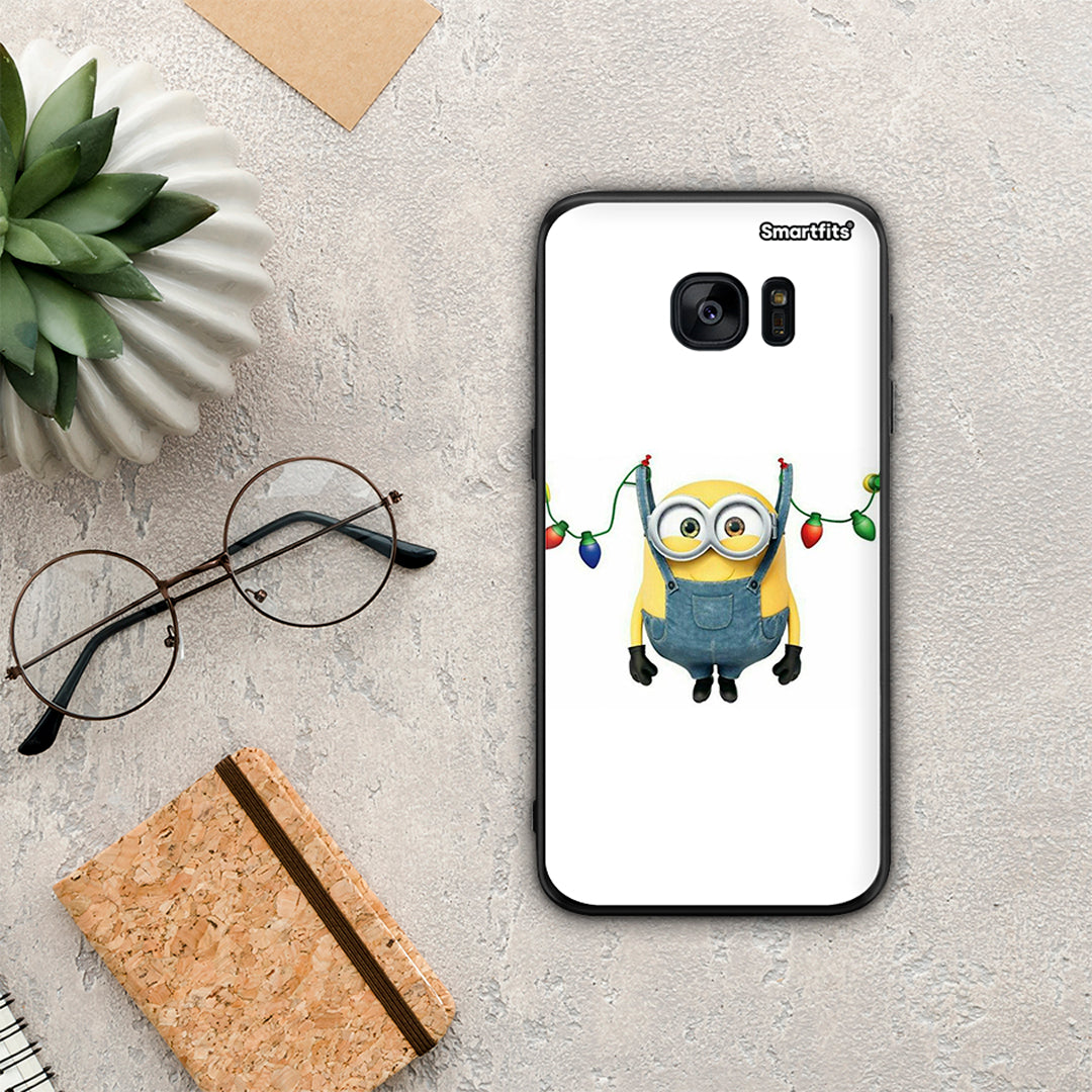 Xmas Minion Lights - Samsung Galaxy S7 Edge θήκη