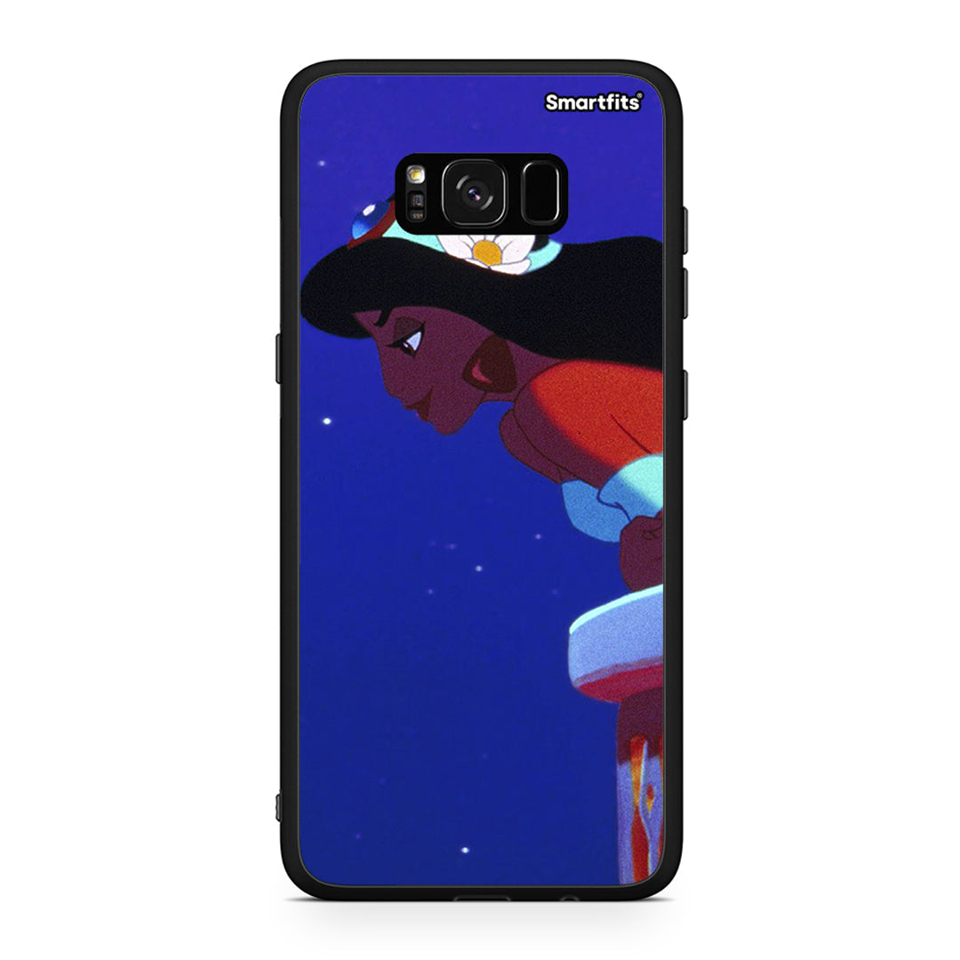 Samsung S8 Alladin And Jasmine Love 2 θήκη από τη Smartfits με σχέδιο στο πίσω μέρος και μαύρο περίβλημα | Smartphone case with colorful back and black bezels by Smartfits