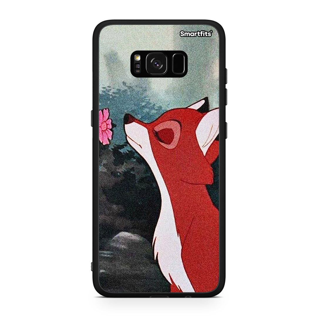 Samsung S8 Tod And Vixey Love 2 θήκη από τη Smartfits με σχέδιο στο πίσω μέρος και μαύρο περίβλημα | Smartphone case with colorful back and black bezels by Smartfits