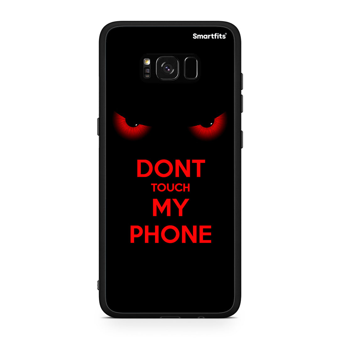 Samsung S8 Touch My Phone Θήκη από τη Smartfits με σχέδιο στο πίσω μέρος και μαύρο περίβλημα | Smartphone case with colorful back and black bezels by Smartfits