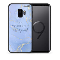Thumbnail for Θήκη Samsung S9 Be Yourself από τη Smartfits με σχέδιο στο πίσω μέρος και μαύρο περίβλημα | Samsung S9 Be Yourself case with colorful back and black bezels