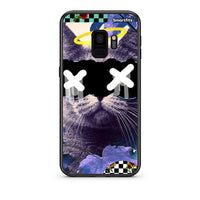 Thumbnail for samsung s9 Cat Collage θήκη από τη Smartfits με σχέδιο στο πίσω μέρος και μαύρο περίβλημα | Smartphone case with colorful back and black bezels by Smartfits
