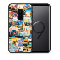 Thumbnail for Θήκη Samsung S9 Plus Live To Travel από τη Smartfits με σχέδιο στο πίσω μέρος και μαύρο περίβλημα | Samsung S9 Plus Live To Travel case with colorful back and black bezels