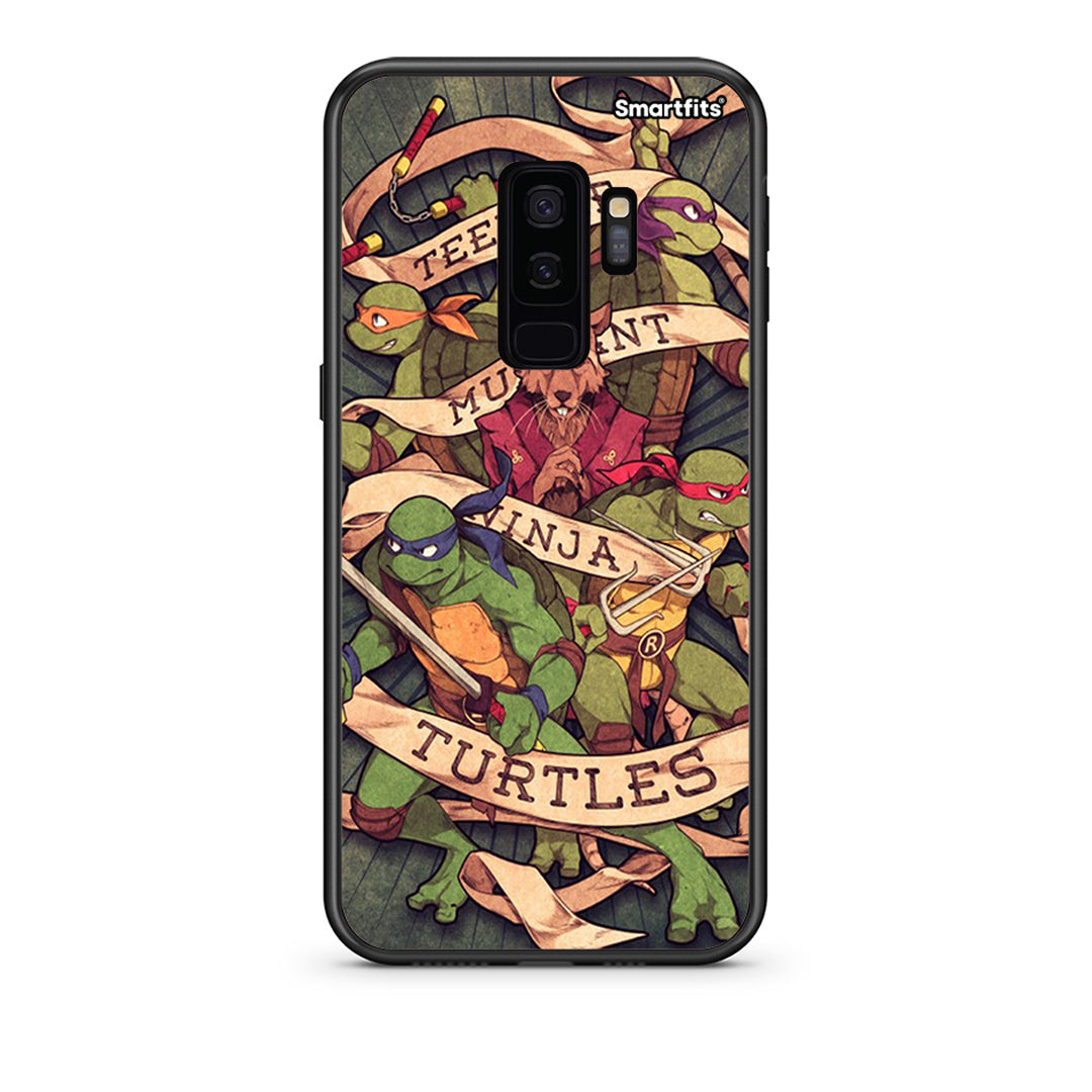 samsung s9 plus Ninja Turtles θήκη από τη Smartfits με σχέδιο στο πίσω μέρος και μαύρο περίβλημα | Smartphone case with colorful back and black bezels by Smartfits